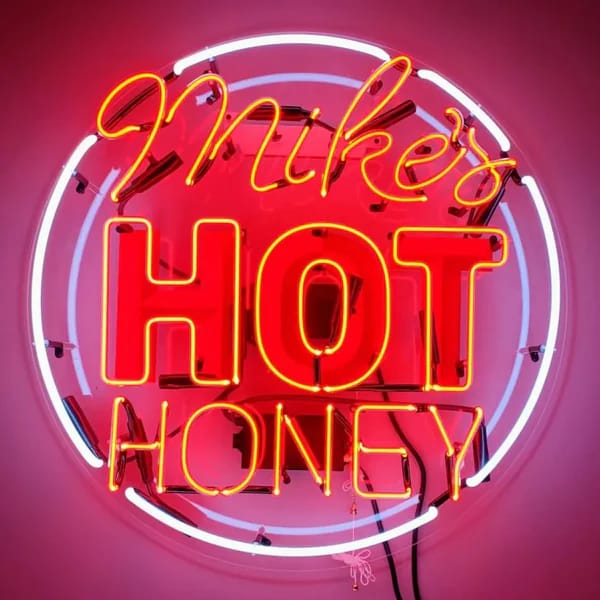 Letrero de neón Mike's Hot Honey