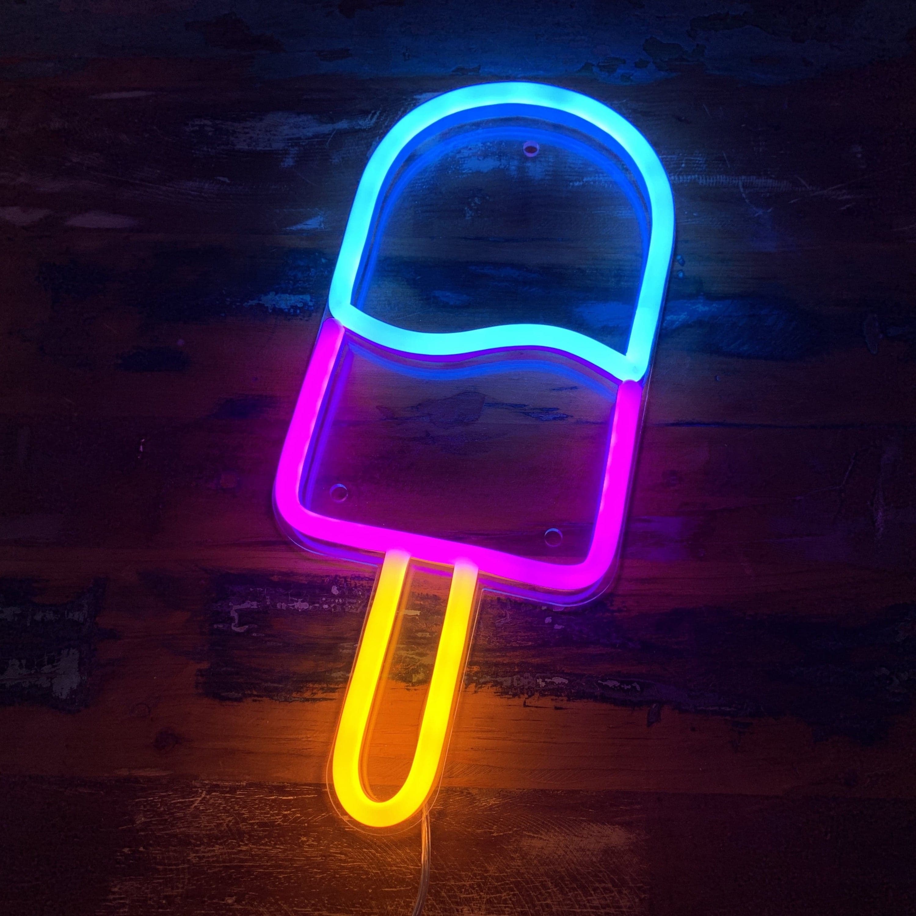 Popsicle LED Neon Sign vista 1